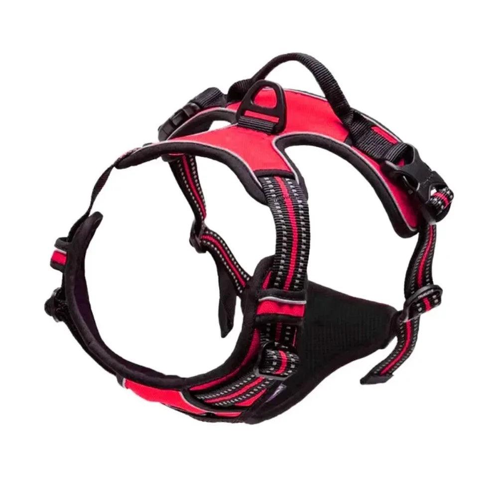 Reflective No-Pull Dog Harness – Dual Clips, Padded & Adjustable