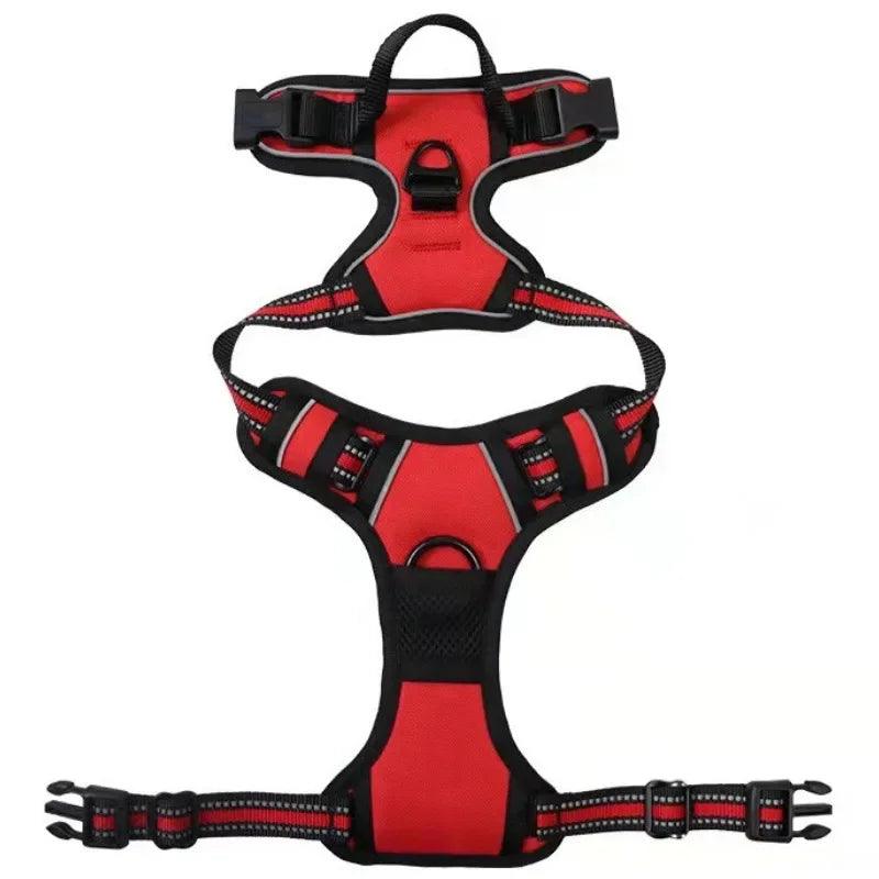 Reflective No-Pull Dog Harness – Dual Clips, Padded & Adjustable