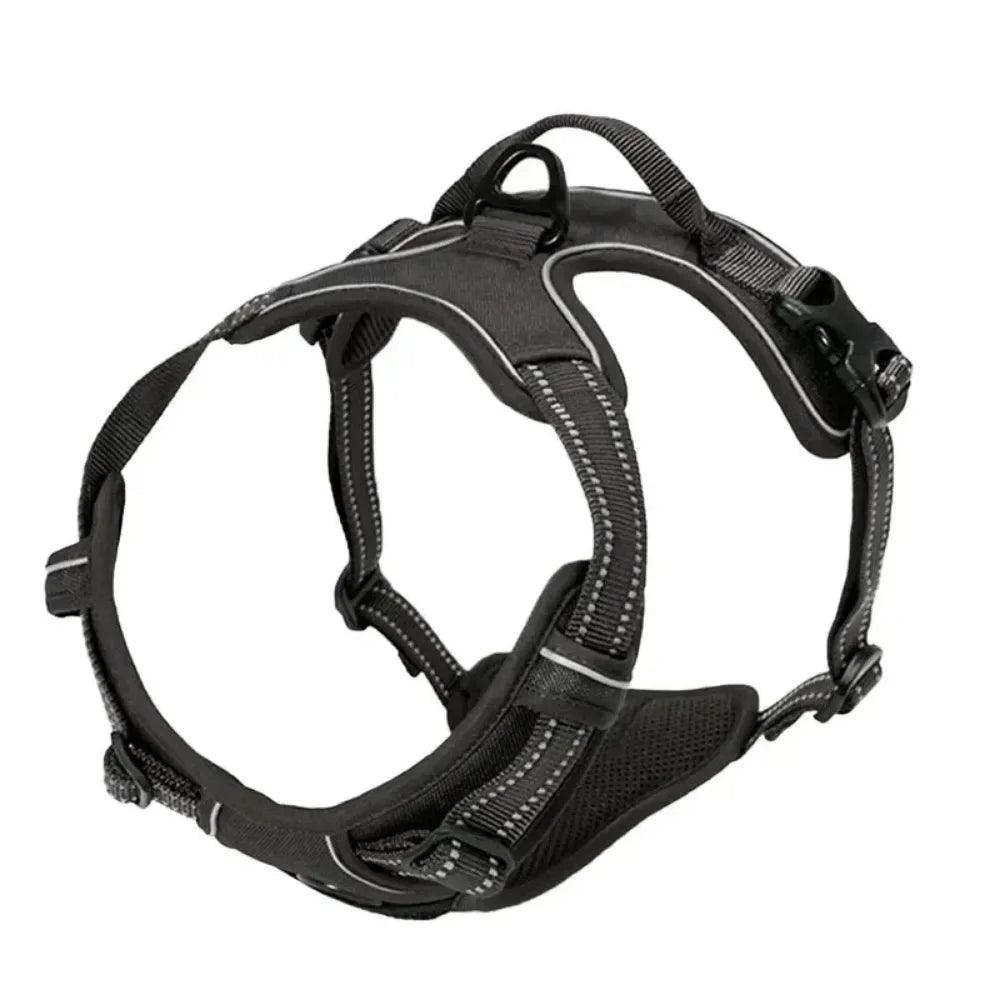 Reflective No-Pull Dog Harness – Dual Clips, Padded & Adjustable